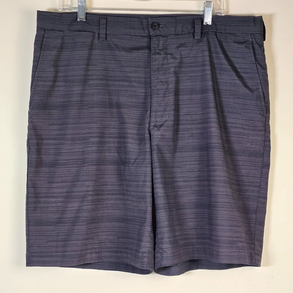 PGA Tour Golf Shorts Mens 38 Gray Stripes Casual Comfort Sports Lightweight Prep